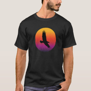 Vulture Eagle Bird Flying in the Sky at Sunset Ani T-Shirt