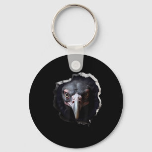 Vulture Face Key Ring