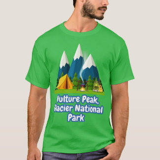 Vulture Peak Glacier National Park T-Shirt