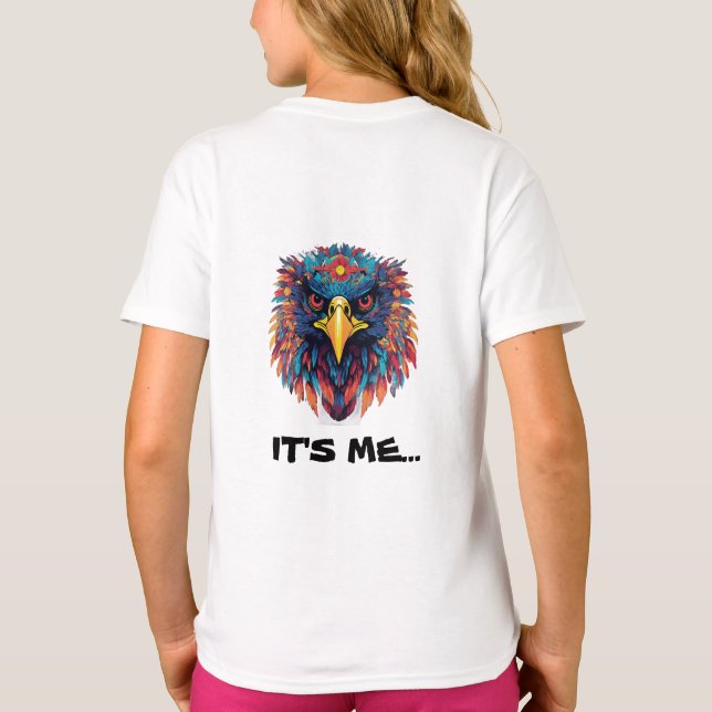 Vulture Print T- T-Shirt (Back)