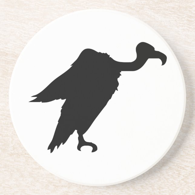 Vulture Silhouette Coaster (Front)