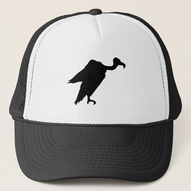 Vulture Silhouette Trucker Hat (Front)