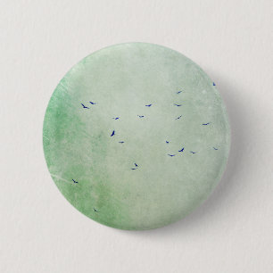 vultures grunge 6 cm round badge