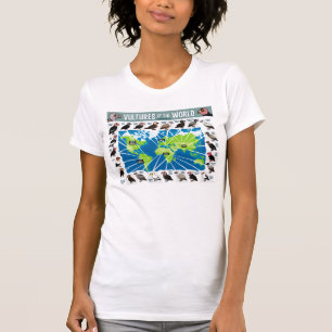 Vultures of the World Map T-Shirt