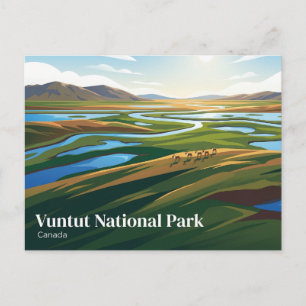 Vuntut National Park Canada Postcard