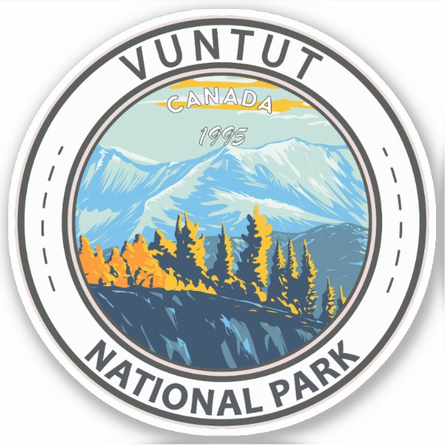Vuntut National Park Canada Travel Art Vintage (Front)