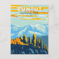 Vuntut National Park Canada Travel Art Vintage
