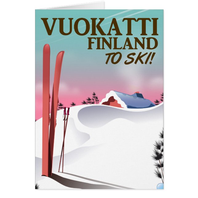 Vuokatti Finland ski poster (Front)