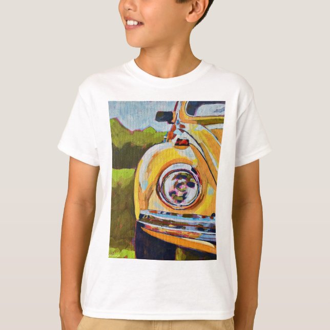 VW Bug Painting - Gift for VW Bug Lovers T-Shirt (Front)