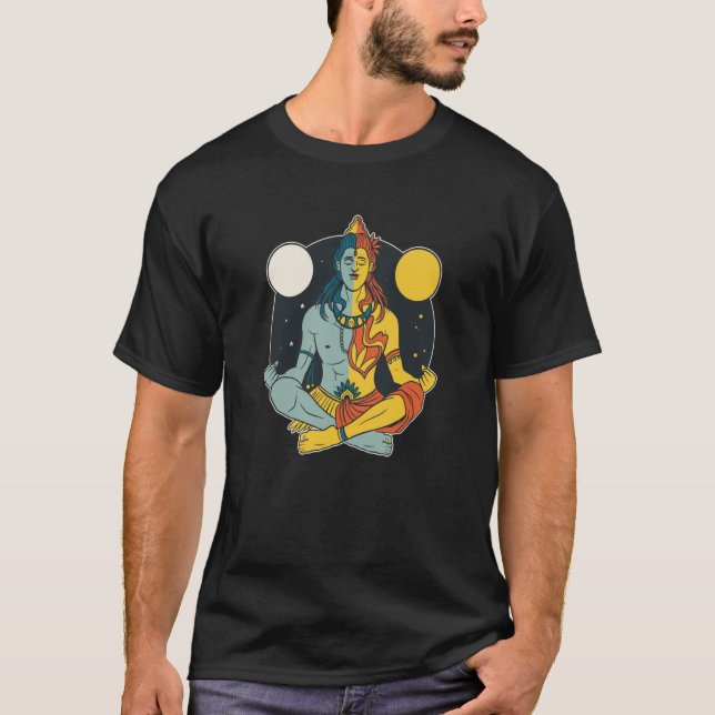 VXL India Proud God Hindi Sikh Moon Hindus Shiva M T-Shirt (Front)