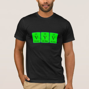 Vyv periodic table name shirt