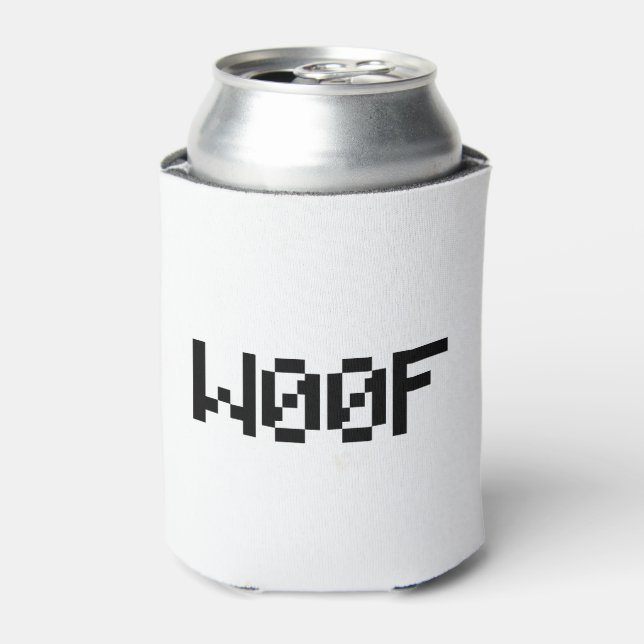 W00F [Leetspeak Animal Sounds] Can Cooler (Can Front)