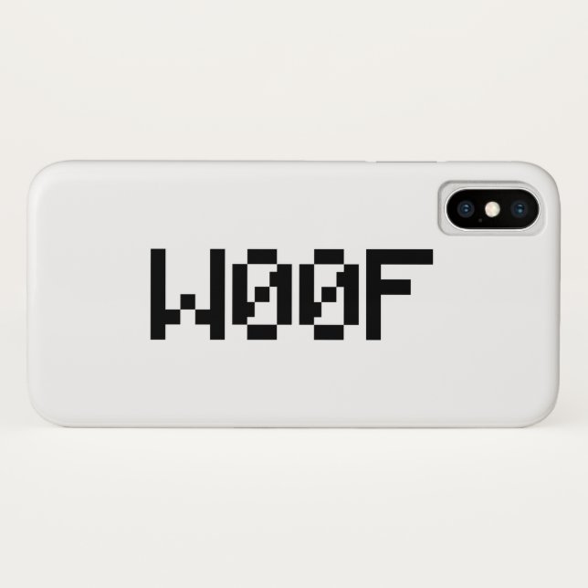 W00F [Leetspeak Animal Sounds] Case-Mate iPhone Case (Back (Horizontal))