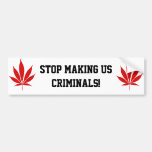 W02 Pot Leaf Bumper Sticker