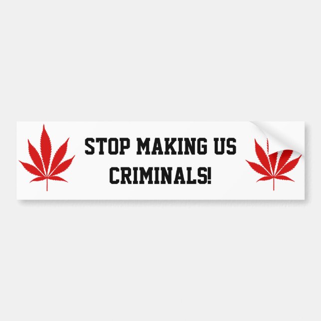 W02 Pot Leaf Bumper Sticker (Front)