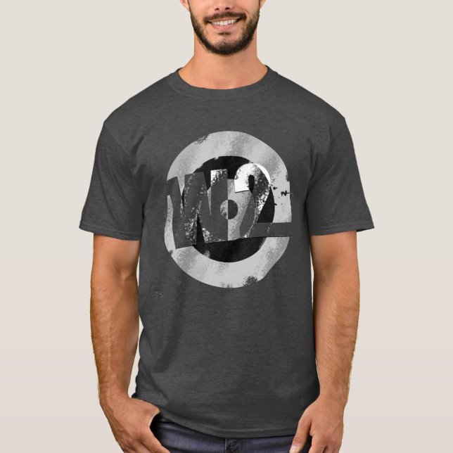 W2 Band Logo Tee (Black and White) (Front)