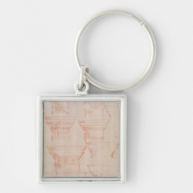 W.18v Study of column capitals Key Ring (Front)