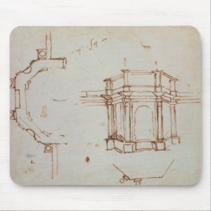 W.24r Architectural sketch Mouse Pad