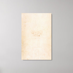 W.54 Study of a dragon Canvas Print