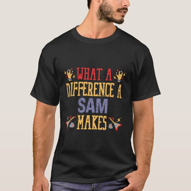 W A Difference A Sam Makes T-Shirt (Front)