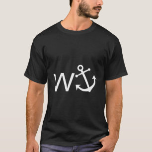 W Anchor Funny Wanker Jerk Shirt Funny Slang