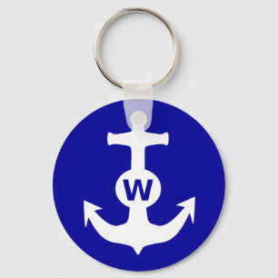 W Anchor Wanchor Insult Funny Gift Key Ring