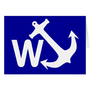 W Anchor Wanchor Joke Funny Gift