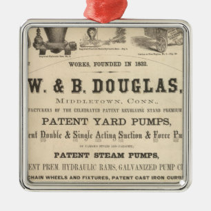 W and B Douglas Metal Tree Decoration