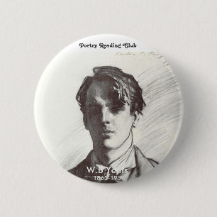 W. B. Yeats 6 Cm Round Badge