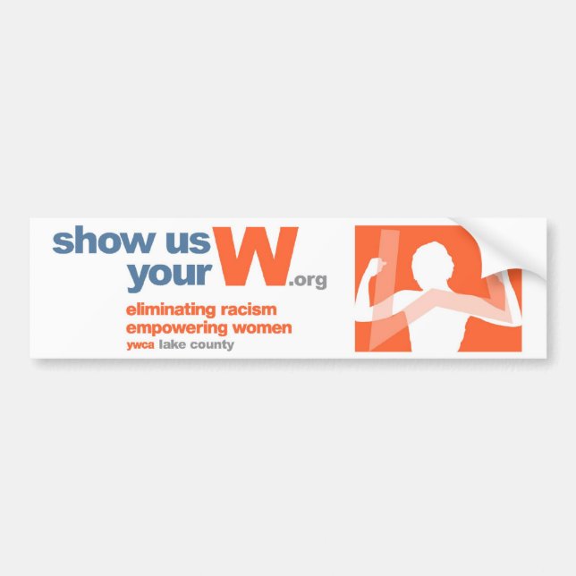W bumper sticker (Front)