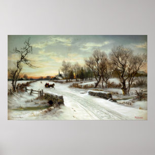 W.C. BAUER-CHRISTMAS MORN-PRINT POSTER