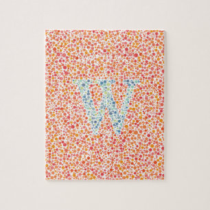 “W” Eye Test Jigsaw Puzzle