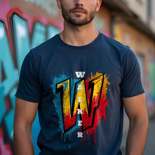"W" for the Win: Customisable Graffiti Monogram T-Shirt