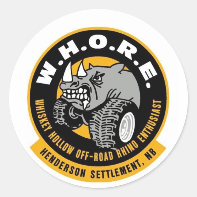W.H.O.R.E. STICKER (Front)