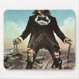 W.H. Vanderbilt as a 'Colossus of Roads' Mouse Pad