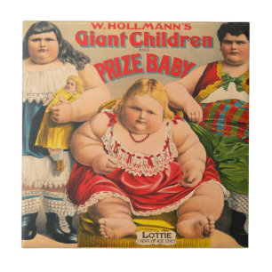 W. Hollmann's Giant Children And Prize Baby. Tile