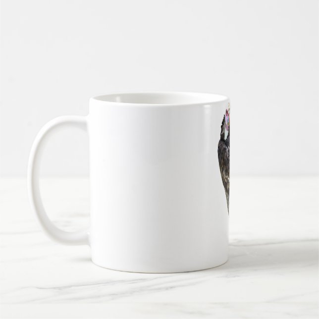 W is for White Headed Vulture Coffee Mug (Left)