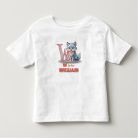 W is for William - Custom Toddler Name Tee