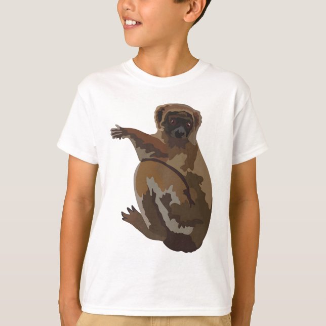 W is for Woolly Lemur T-Shirt (Front)