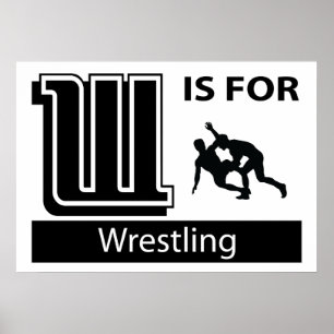 W Is For Wrestling Poster