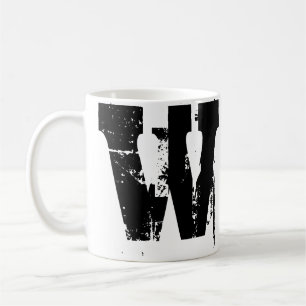 W Monogram Grunge Cool Mug