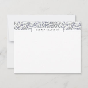 W. Morris Blue Willow Bough Top Border Note card
