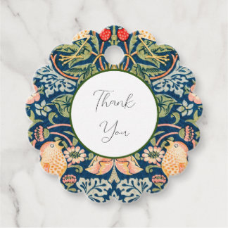 W Morris Strawberry Thief Favour Tag