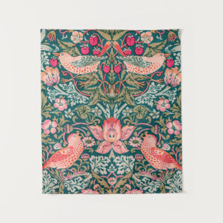 W. Morris Strawberry Thief Pink Wall Tapestry