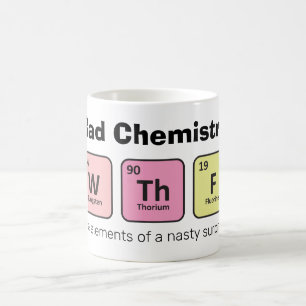 'W Th F: The elements of a nasty surprise' funny Coffee Mug