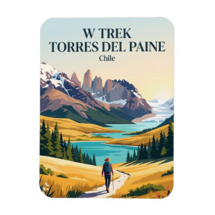 W Trek Torres del Paine Chile Magnet
