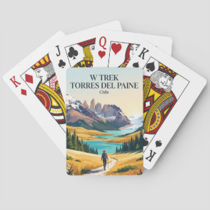 W Trek Torres del Paine Chile Playing Cards