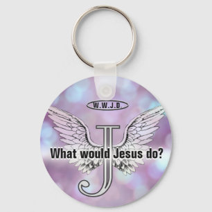 W.W.J.D What would Jesus do? Key Ring