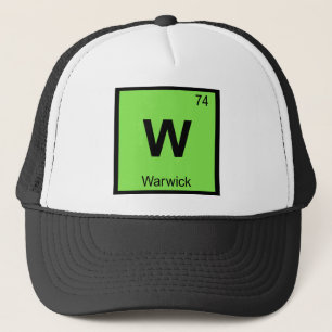 W - Warwick Rhode Island Chemistry City Symbol Trucker Hat