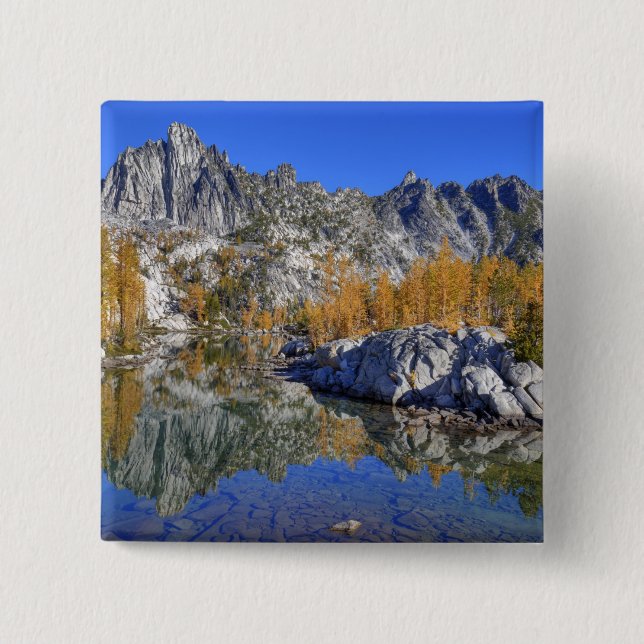 WA, Alpine Lakes Wilderness, Enchantment 7 15 Cm Square Badge (Front)